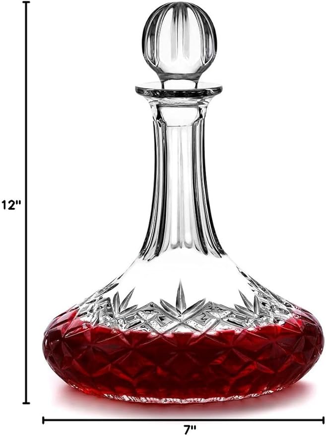Godinger Wine Decanter Carafe, Dublin Collection Wine Decanter Aerator - Wine Gifts