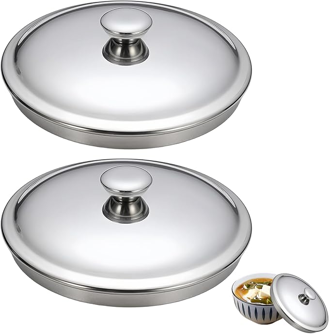 5.1Inch Stainless Steel Universal Pot Lid, Pan Lid Milk Pot Lid Cookware Lid Replacement Accessories for Skillets Frying Pans