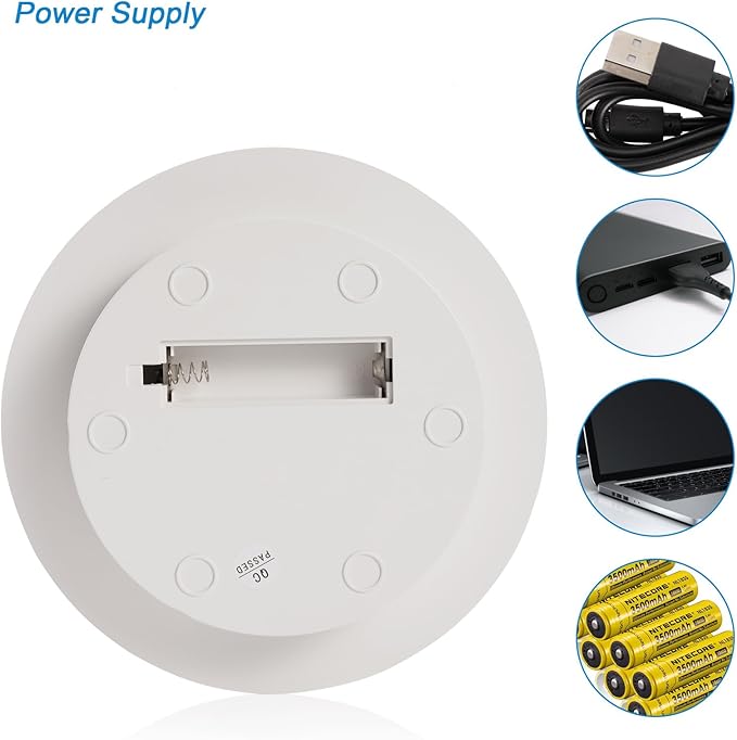 Rotating Display Stand Turntable Stand Spinning Stand for Product Shows White,7.87inch /17.6lbs Max Load,White Round