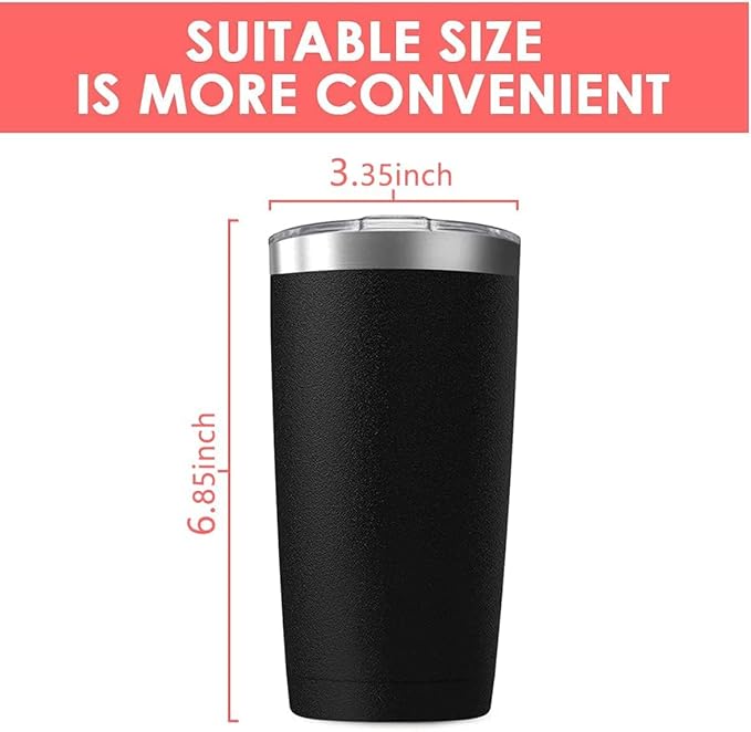 25 Pack 20oz Tumbler Vacuum Insulated Travel Mug with Lids, Stainless Steel Double Wall Bulk Cup for Home, Office, Outdoor Suitable for Vehicle Cup Holders White