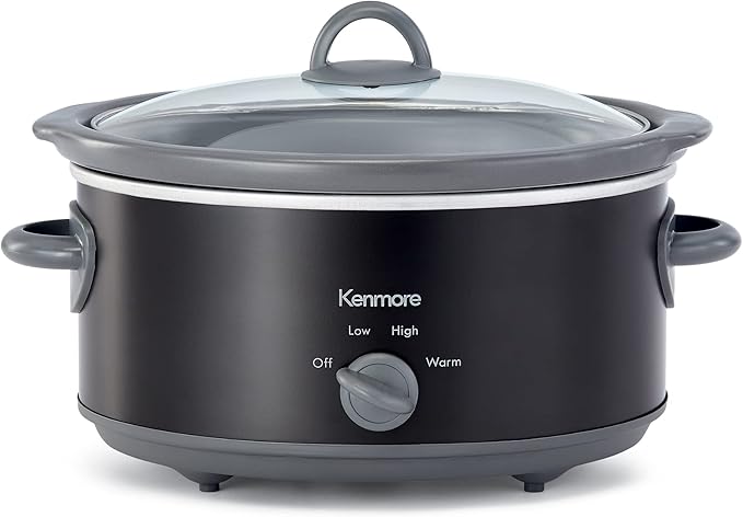 Kenmore 88918 5 Quart Slow Cooker in Black