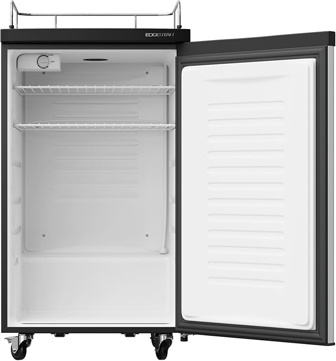 EdgeStar BR2001SS Ultra Low Temp Stainless Steel Refrigerator for Kegerator Conversion