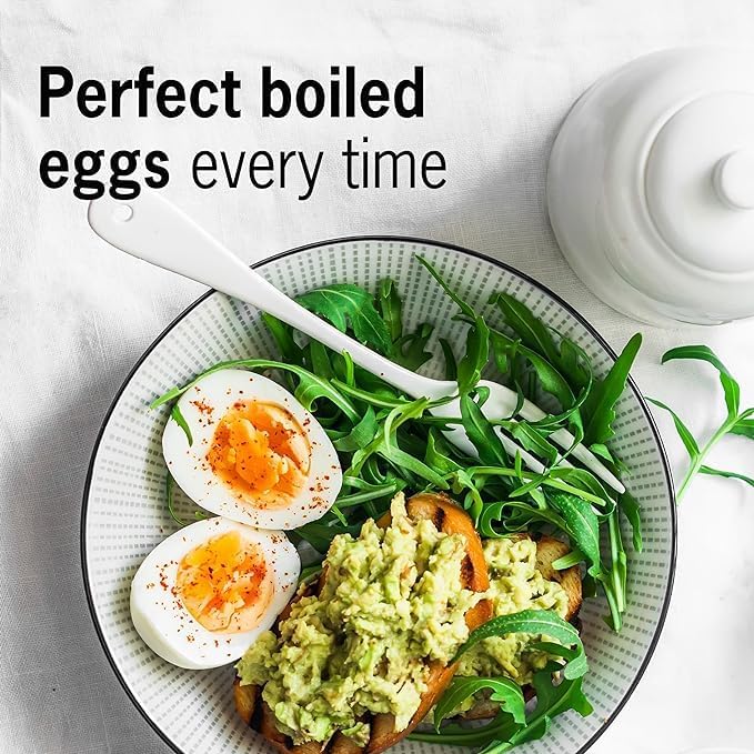 BeepEgg Basic Red – Egg Timer for Boiling Eggs – Musical Egg Cooker for Soft, Medium, Hard Boiled Eggs – Food Safe – Singing Floating Egg Timer – Egg Cooker for 3 Levels of Doneness - Brainstream