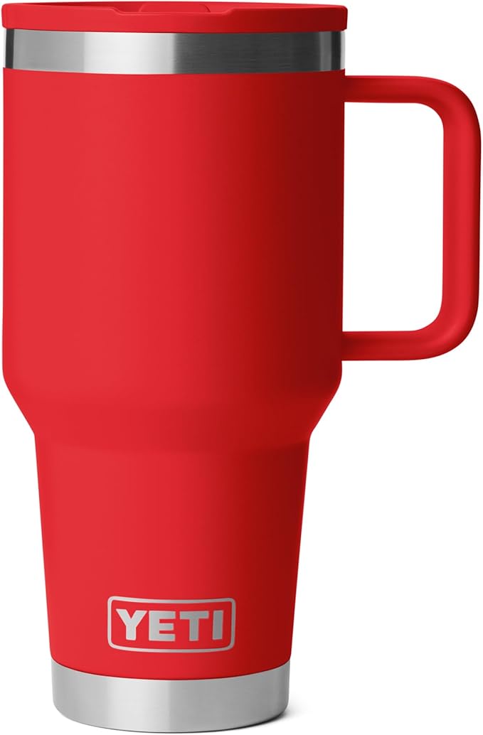 YETI Rambler 30 oz Travel Mug, Stainless Steel, Vacuum Insulated with Stronghold Lid