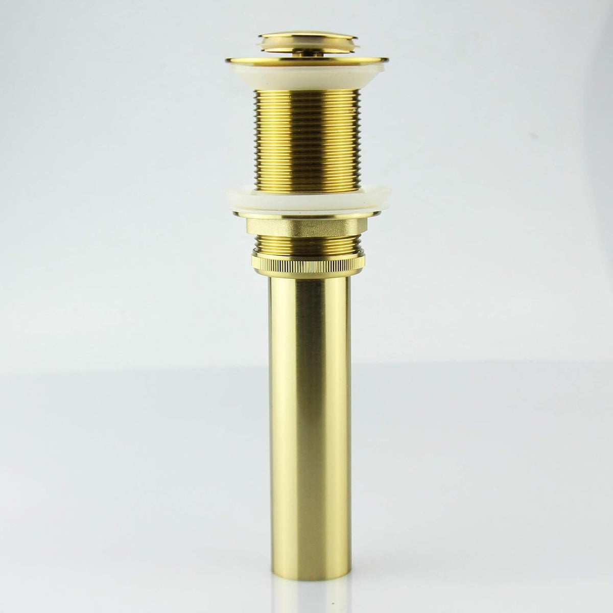 Bathroom Pop Up Sink Drain, Gold Vessel Vanity Sink Drain Stopper without Overflow