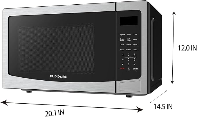 FRIGIDAIRE 1.1 Cubic Foot Microwave, Stainless Steel