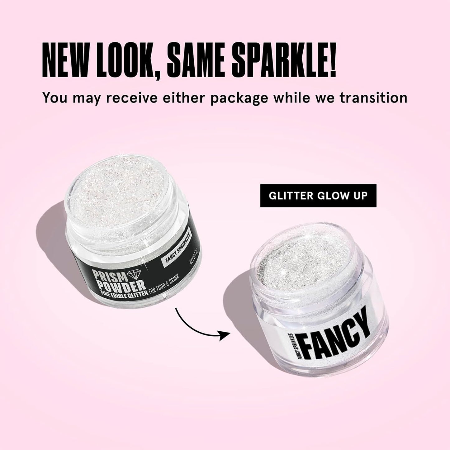 Fancy Sprinkles Champagne Rose Gold Premium Edible Glitter, 100% Edible Glitter for Sparkling Food & Drinks No Taste or Texture (4gm)