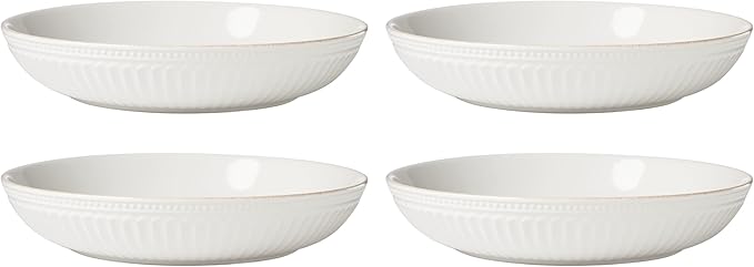Lenox 897388 French Perle Groove 12-Piece Dinnerware Set, Service For 4