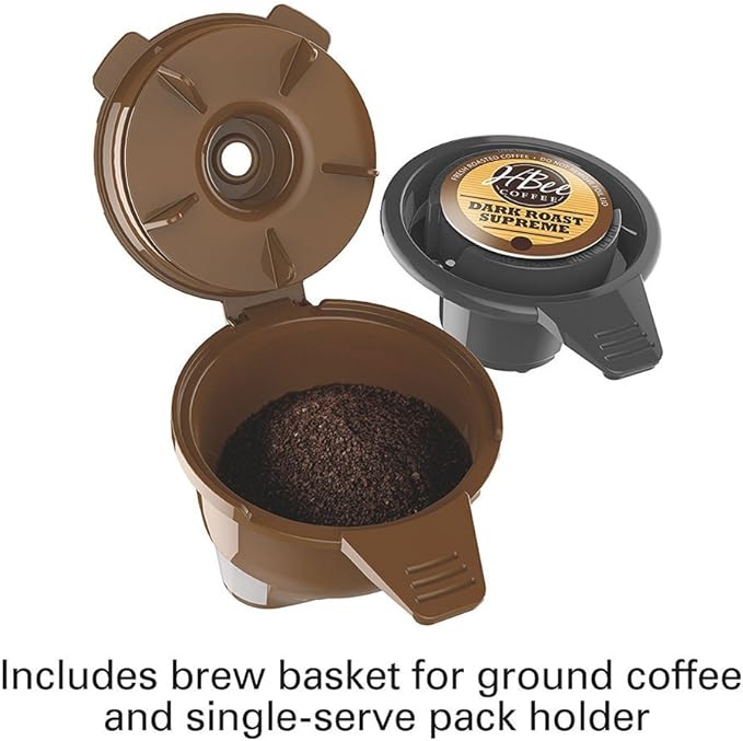 Hamilton Beach FlexBrew 2-Way Brewer Programmable Coffee Maker (49976) Bundle with Support Extension