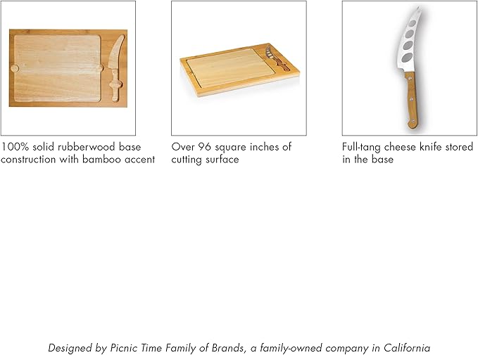 Picnic Time 3 Piece Ohio State Icon Cheese Set