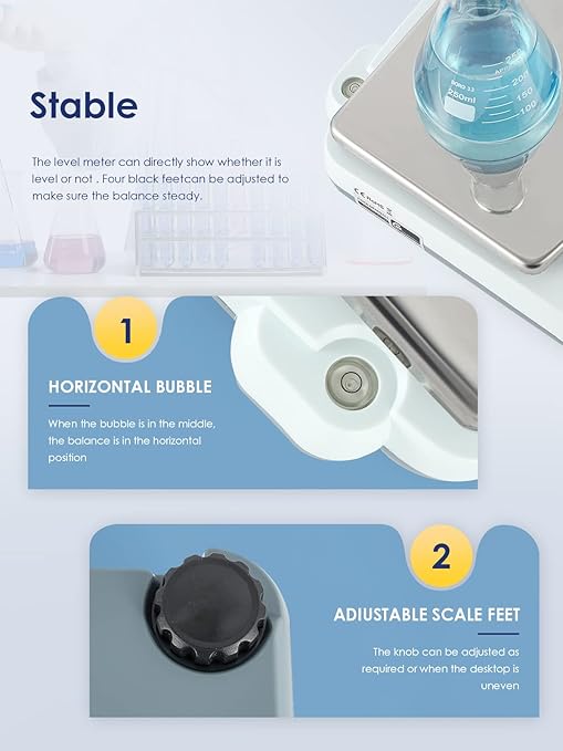 CGOLDENWALL Lab Scale 5000gX0.01 Gram High Precision Laboratory Balance Electronic Scientific Weighing Scale Without Calibration Weight