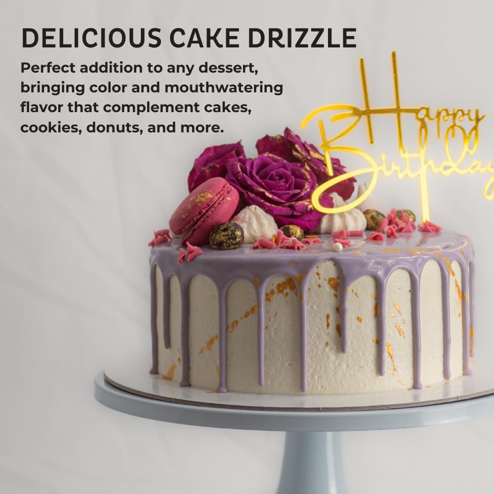 Cappuccino-Flavored Cake Drizzle by Chefmaster, Edible Cake Drip Frosting for Decorating, Drip for Cakes, Cupcakes, Cookies, Donuts, 6.6 lbs