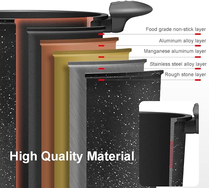 Automatic Cooking Machine 360° Rotatable Stir Fry Machine Multifunctional Stir Fry Pot for Home Outdoor Camping Travel Cooking (RED)