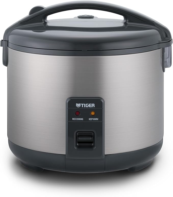 Tiger JNP-S10U-US 5.5 Cup Capacity White Rice Cooker with Non-Stick Inner Pot, Retractable Power Cord, and Keep Warm up to 12 hours (Urban Satin)