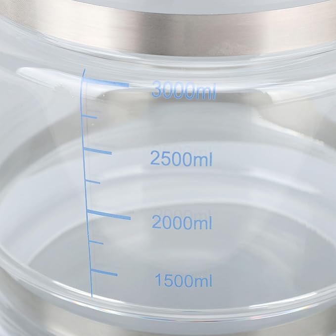 4L Water Container for Distiller, Multipurpose Glass Collection Bottle for Countertop Home Beauty Distillers, Replacement Glass jar for Home Beauty Water Distiller