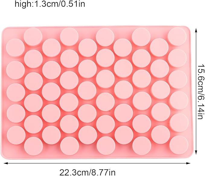 2PCS Round Silicone Candy Molds Mint Column Mold For Hard Candy Gummy Caramels