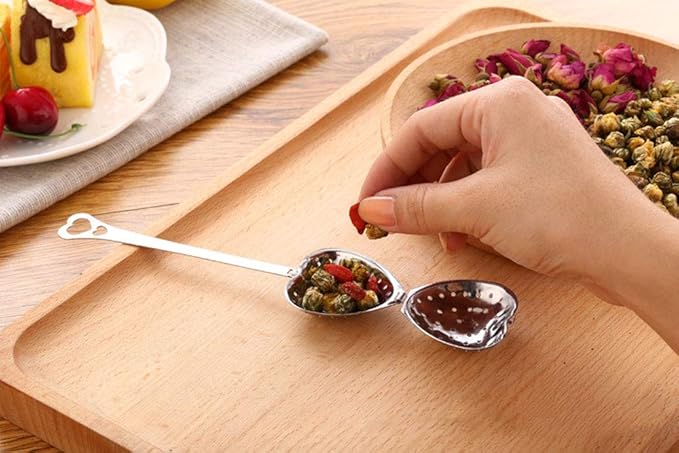 20PCS Tea Infuser, Tea Strainer with Handle, Premium Tea Infusers for Loose Tea, Tea Steeper for Tea Flavoring Herbal Spices Seasonings