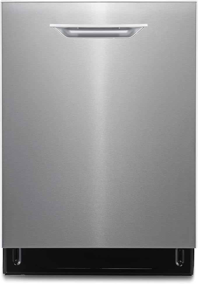 BLACK+DECKER 24" Designer Series Built-In Dishwasher, 14-Place Setting Capacity with Stainless Steel Tub, 6 Wash Programs and Smart Wash System, Low Noise, ENERGY STAR Certified, BDW400MS