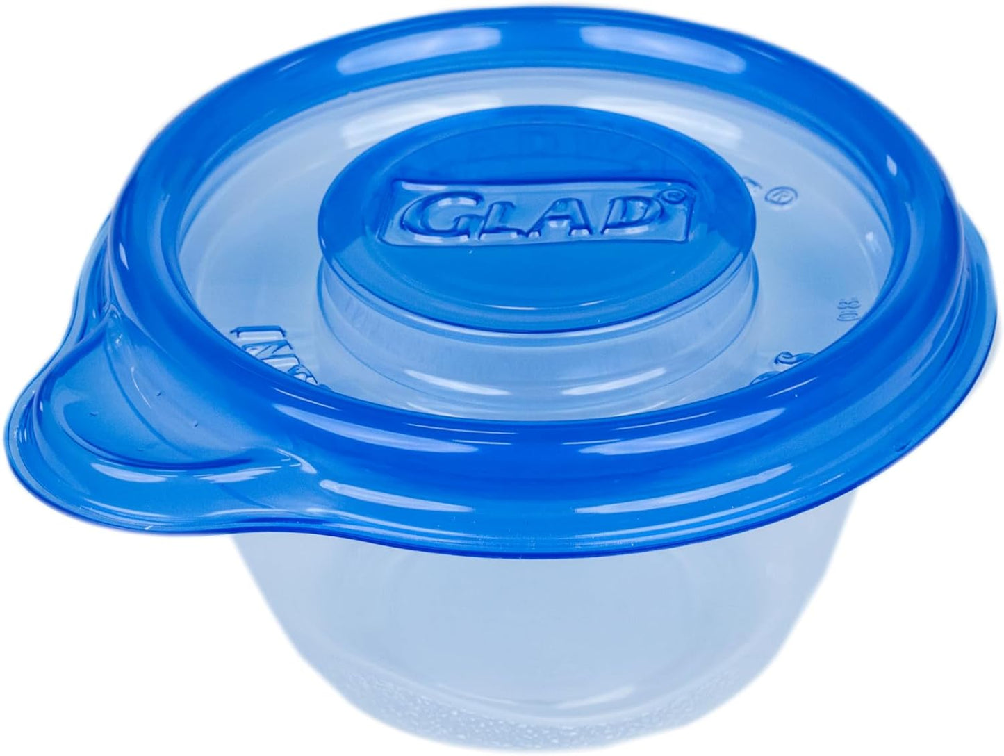 Glad GladWare Mini Round Food Storage Containers - Small Meal Container Holds up to 4 Ounces of Food - Lock Tight Seal, 8 Count - 12 Pack