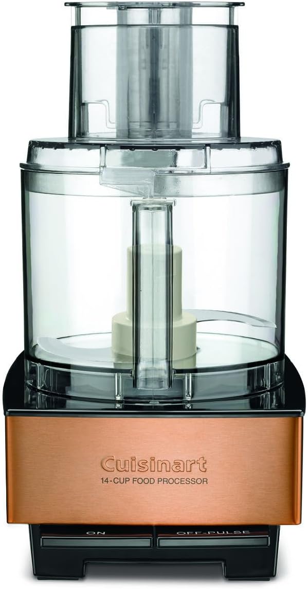 Cuisinart Food Processor 14-Cup Vegetable Chopper for Mincing, Dicing, Shredding, Puree & Kneading Dough, Copper, DFP-14CPY