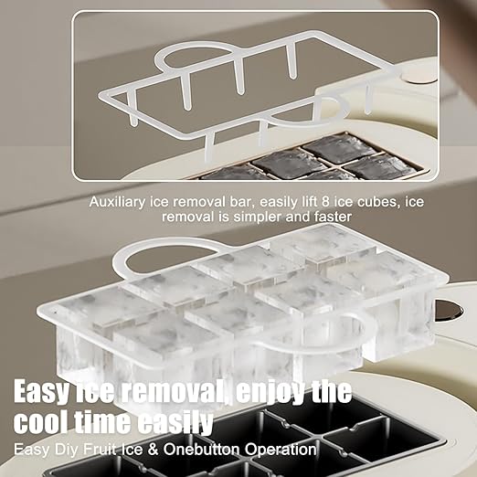 Mini Ice Maker Machine Counter Top for Home, Ice Ready in 10 Mins, Low Noise & Energy Saving, Easy to Clean, Portable Small Clear Ice Cube Maker for Kitchen (White #Name?)