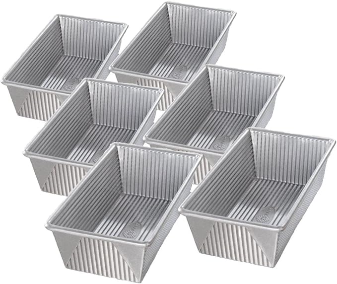 USA Pan Loaf Pan set 1 Lb,1 Pound,(Pack of 3)