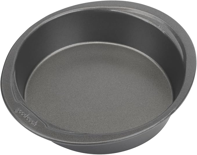 GoodCook Everyday Mini Round Cake Pan Heavy Duty Construction with Metal Utensil Safe Nonstick, 6-Inch, Gray