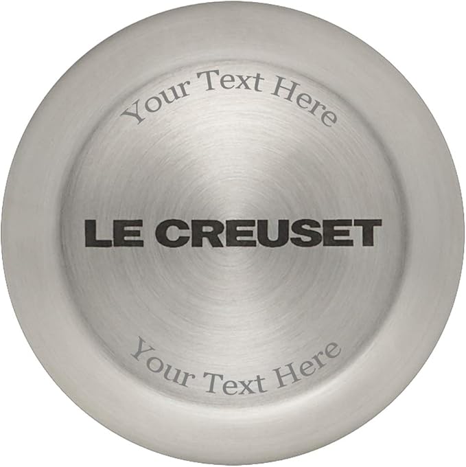 Le Creuset Enameled Cast Iron Signature Round Dutch Oven with Personalized Knob Engraving, 13.25 qt.