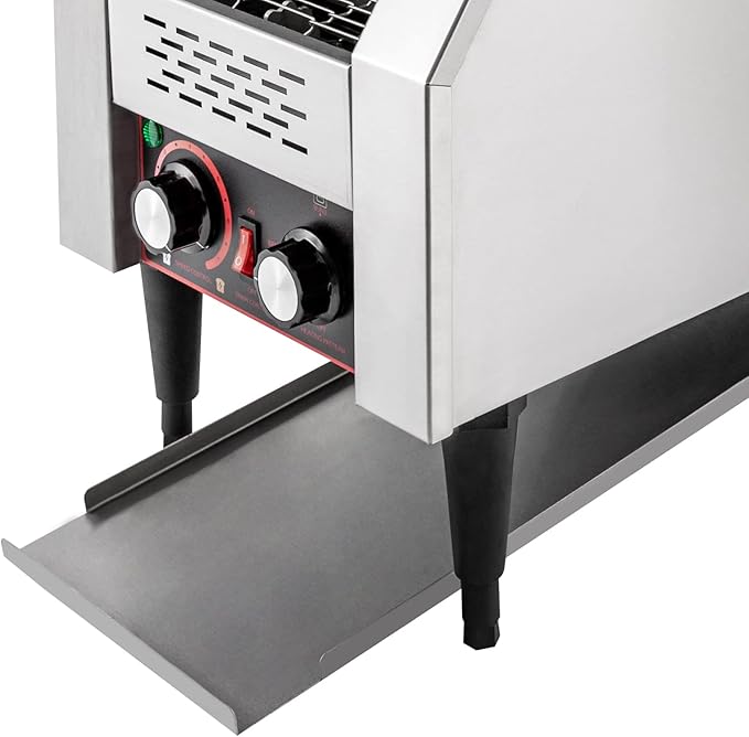 Commercial Toaster 150 Slices/Hour 1300W Heavy Duty Stainless Steel Commercial Electric Conveyor Toaster Oven with Three Baking Modes for Home Restaurants Bakery Use