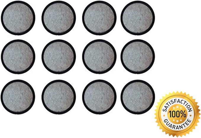 Premium Replacement Charcoal Water Filter Disks for Mr. Coffee Machines - 12 Pack