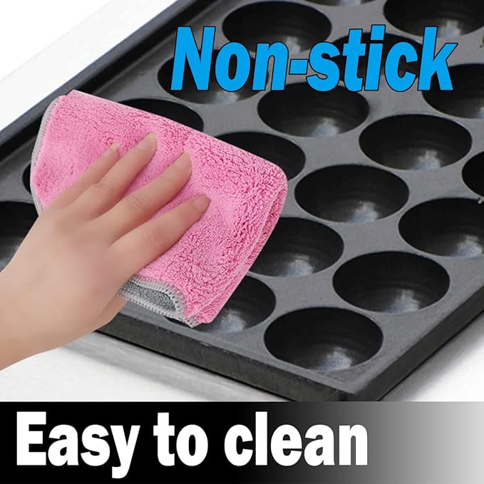 Takoyaki Maker Commercial Ebelskiver Pan 56 Holes Electric Grill Machine for Aebleskiver, Cake Pops, Pancake Balls, Donut Holes, 4000W, 110V