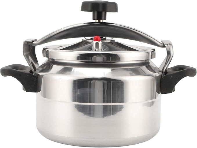 Asixxsix Asixxsix Aluminum Pressure Cooker, Explosion Proof Large Capacity Pressure Canner, Stovetop Cooker with Compound Bottom Easy Open Close for Gas Electric Flat Top Stoves (9L) (7L)