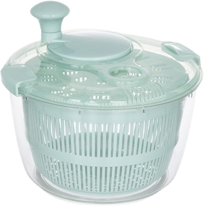 6L stainless steel salad dehydrator, fruit washer, lettuce dehydrators, suitable for home fruit washer and pasta dehydrator, kitchen essential tool (Blue)