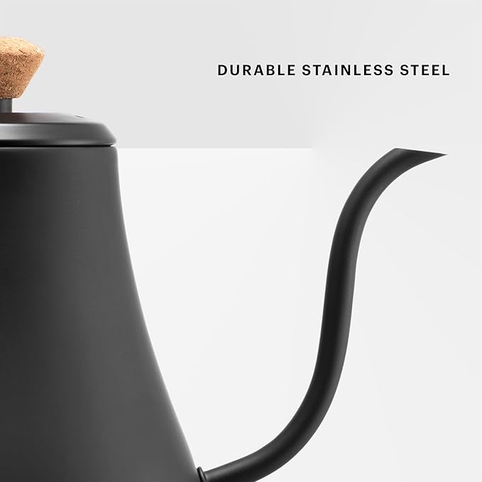 Bodum 27oz Bistro Gooseneck Electric Water Kettle,Pour Over Coffee & Tea,Stainless Steel,Matte Black,(Pack of 4)