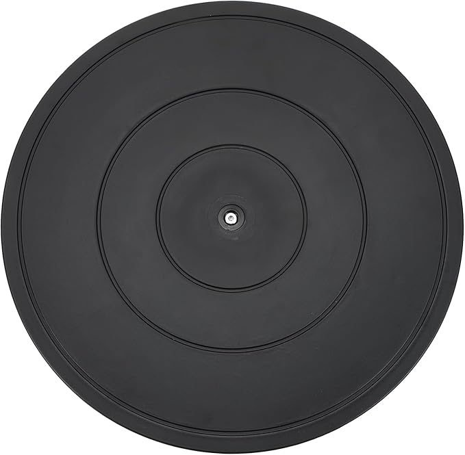 uxcell 3Pcs 16 Inch Rotating Swivel Stand with Steel Ball Bearings, 360 Degree Rotating Lazy Susan Turntable Organizer Round Rotating Plate for TV Sculpture Computers Monitor, Black
