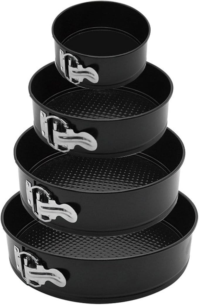 Cake Tin， Non-Stick Cake Mould, Baking Tools Baking Mold,Cake Mould,Baking Cake Ring Non-Stick Removable Bottom Cake Pan Set Bake Mould with Lock Bakeware Cake Molds 1Set 4-7Inch pan (Color : 4-7inch)