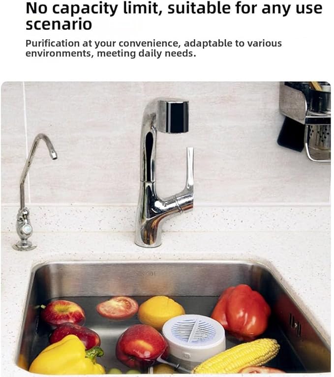 Genuine Premium Produce Cleaner, Fruit & Vegetable Cleaner Device, with Microbubble Electrolysis, Produce Machine-5-Min Auto Cleaning, Waterproof Food Purifier for Fruits, Vegetable (3PCS)