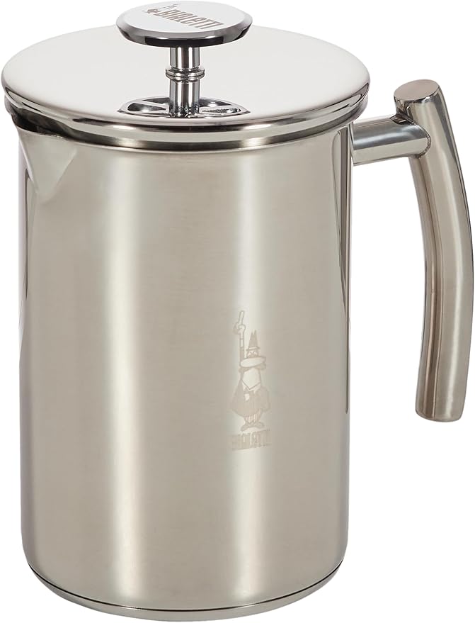 Bialetti Cappuccino Machine Milk Frother, Small, 200 milliliters, Steel (Pack of 6)