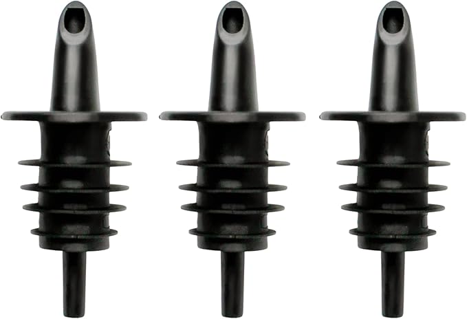 Hawaiian Shaved Ice Syrup Precise Control Bottle Pourers, Professional Pour Spouts for Snow Cone & Drink Flavors (3-Pack)