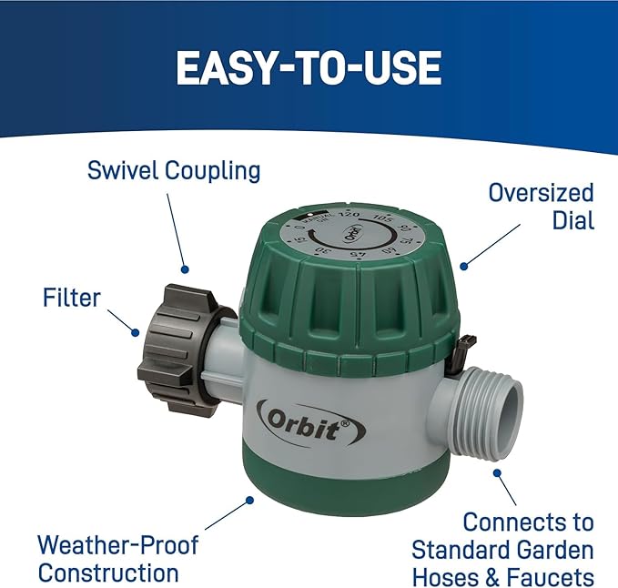 20-Pack Orbit 62034 Mechanical Watering Hose Timer, Colors May Vary