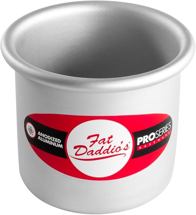Fat Daddio's PCC-33CASE Anodized Aluminum Round Cheesecake Pans, 6 Piece Set, 3 x 3 Inch