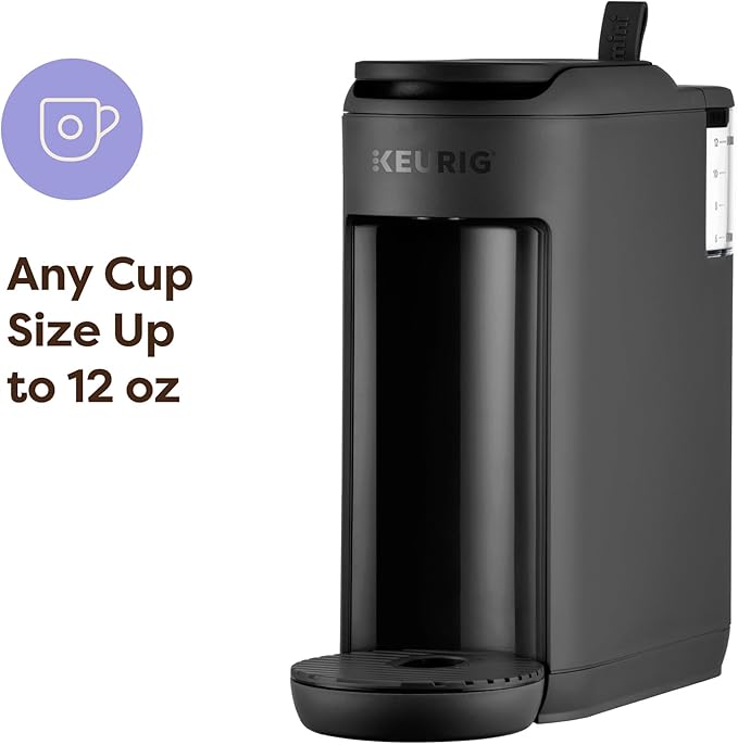 Keurig K-Mini Mate Single Serve K-Cup Pod Coffee Maker, Brews Up to 12 oz Cup, Compact Portable Coffee Machine for Small Spaces, Great for Dorms & Offices, Black