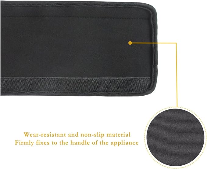 6 PCS Refrigerator Oven Door Handle Covers Anti-Skid Fridge Microwave Dishwasher Door Cloth Protector Keep Electric Appliances Clean Home Decoration Accessories, Daisy Blue Butterfly Black