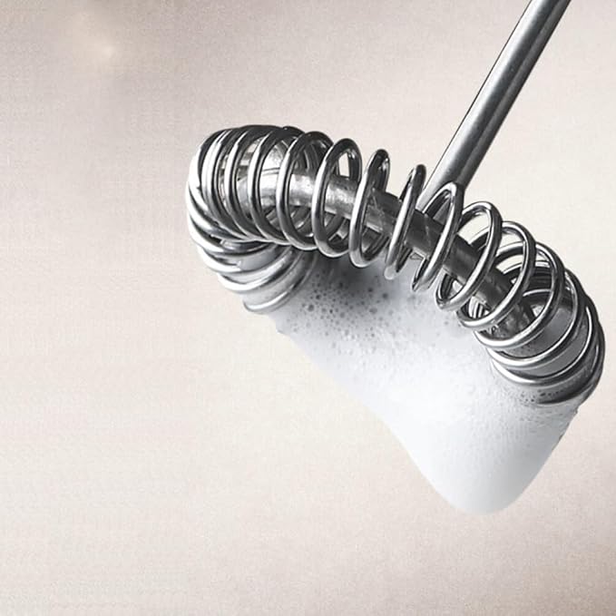 Aerolatte Milk Frother with Counter Stand, The Original Steam-Free Frother, Red