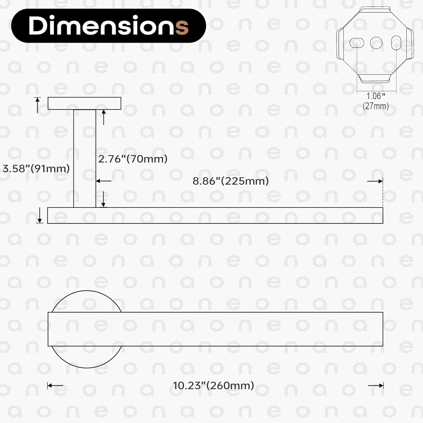 Bath Towel Rings Bathroom Towel Holder Modern Small Hand Towel Bars 2 Pack Stainless Steel Wall Mounted Oil Rubbed Bronze AN3001ORB-P2