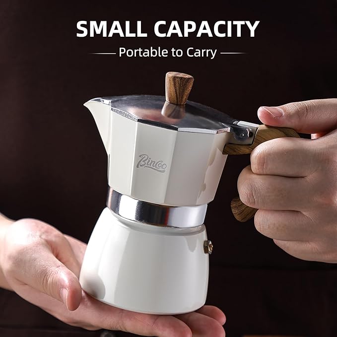 Espresso Maker Stovetop,Camping Moka Pot 2 Cup/120ML,Stove Top Espresso Italian Coffee Maker,Easy to Use (Blue)