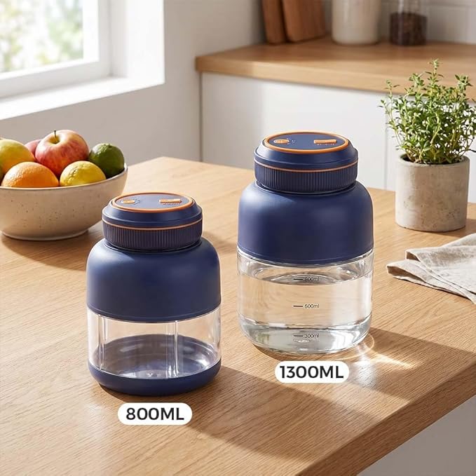 Portable Wireless Juicer Cup, 44oz Personal Blender for Shakes and Smoothies, USB-C Rechargeable Cordless Travel Blender with Leakproof Drinking Lid, BPA-Free Cup for Gym Office Outdoor (White-28 Oz)
