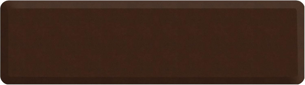 GelPro Anti Fatigue Nonslip Mat: Hard Floor Utility Mats for Garage, Patio and Kitchen - 20" x 72" x .5" - Leather Grain Truffle