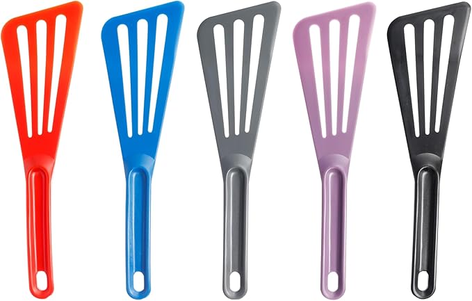 Matfer Bourgeat Exoglass® High Temperature Pelton Spatula, Red