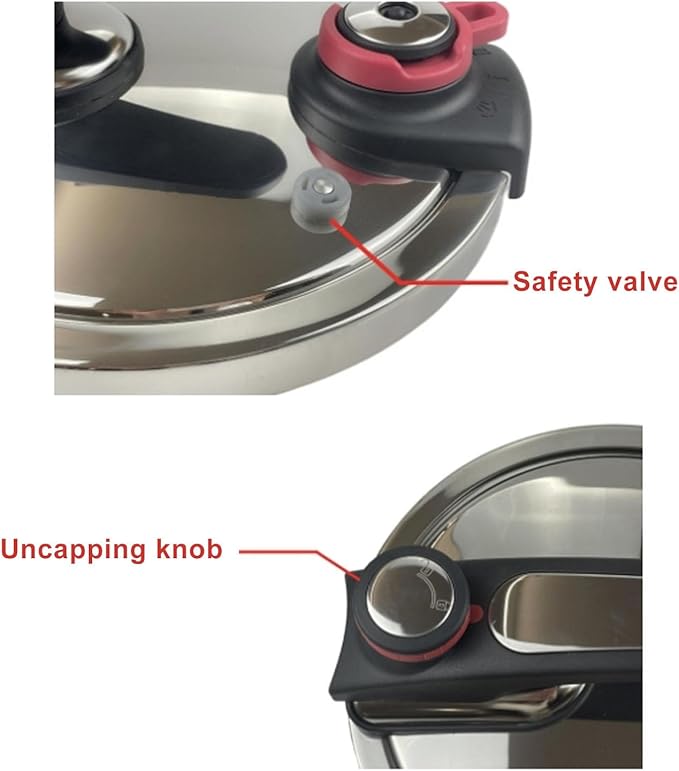 Multi Cooker, 6L Electric Pressure Cooker Efficient and Quick Cooking with Foldable Handle for Home